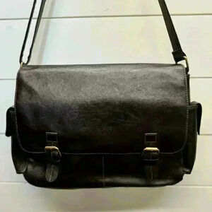 COPY - Messenger Bag Leather Brownish Red Carries up to 16.4" Laptop